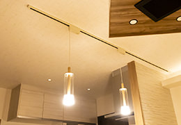 お客様ご自身で照明を増設・移動できます。