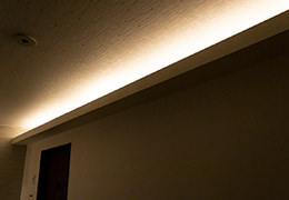 調光と組み合わせて、お好みの雰囲気に…